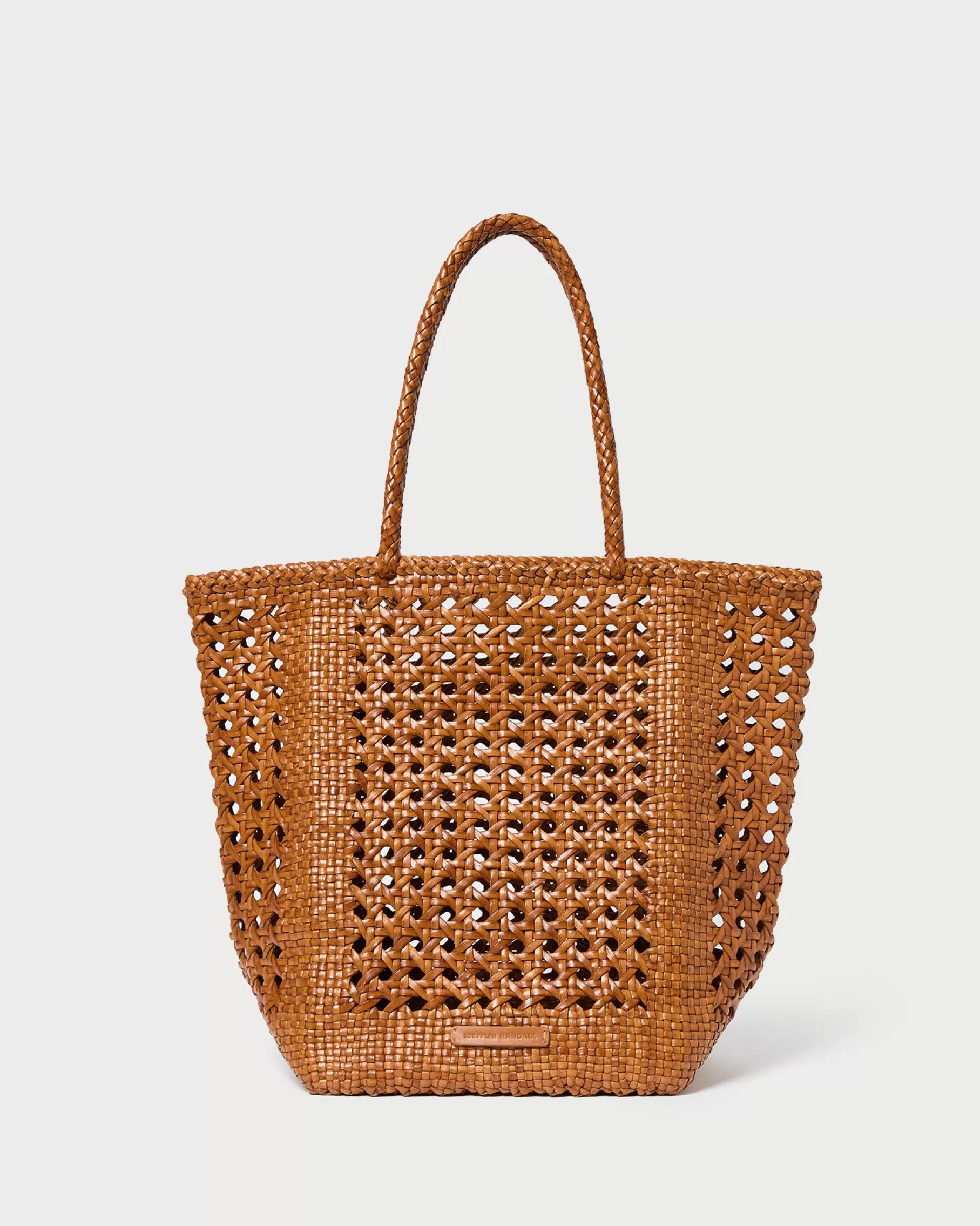 Cheap Angelo Timber Woven Leather Tote Totes