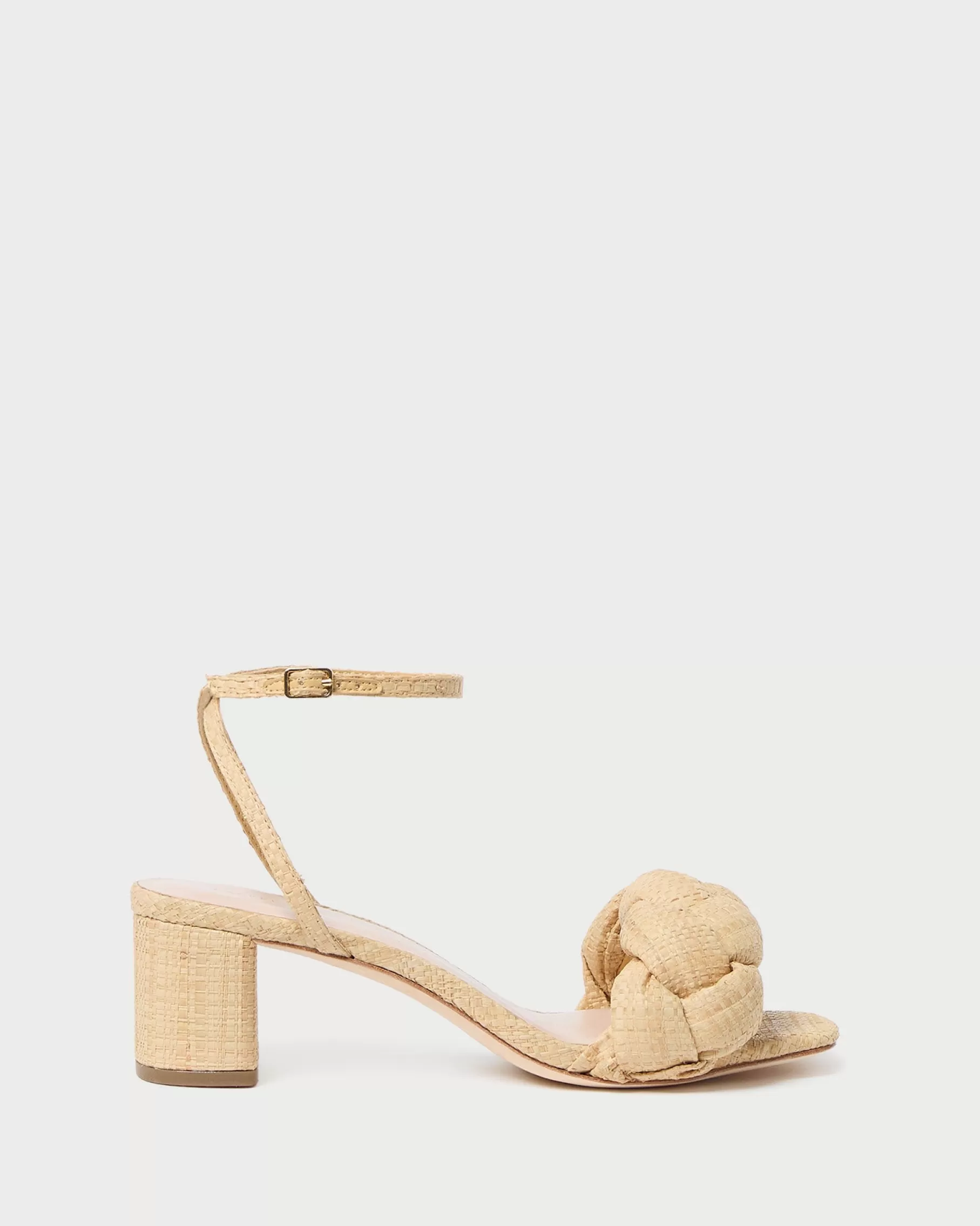 Cheap Avril Natural Raffia Heeled Sandal FOR THE BRIDE | Casual Staples