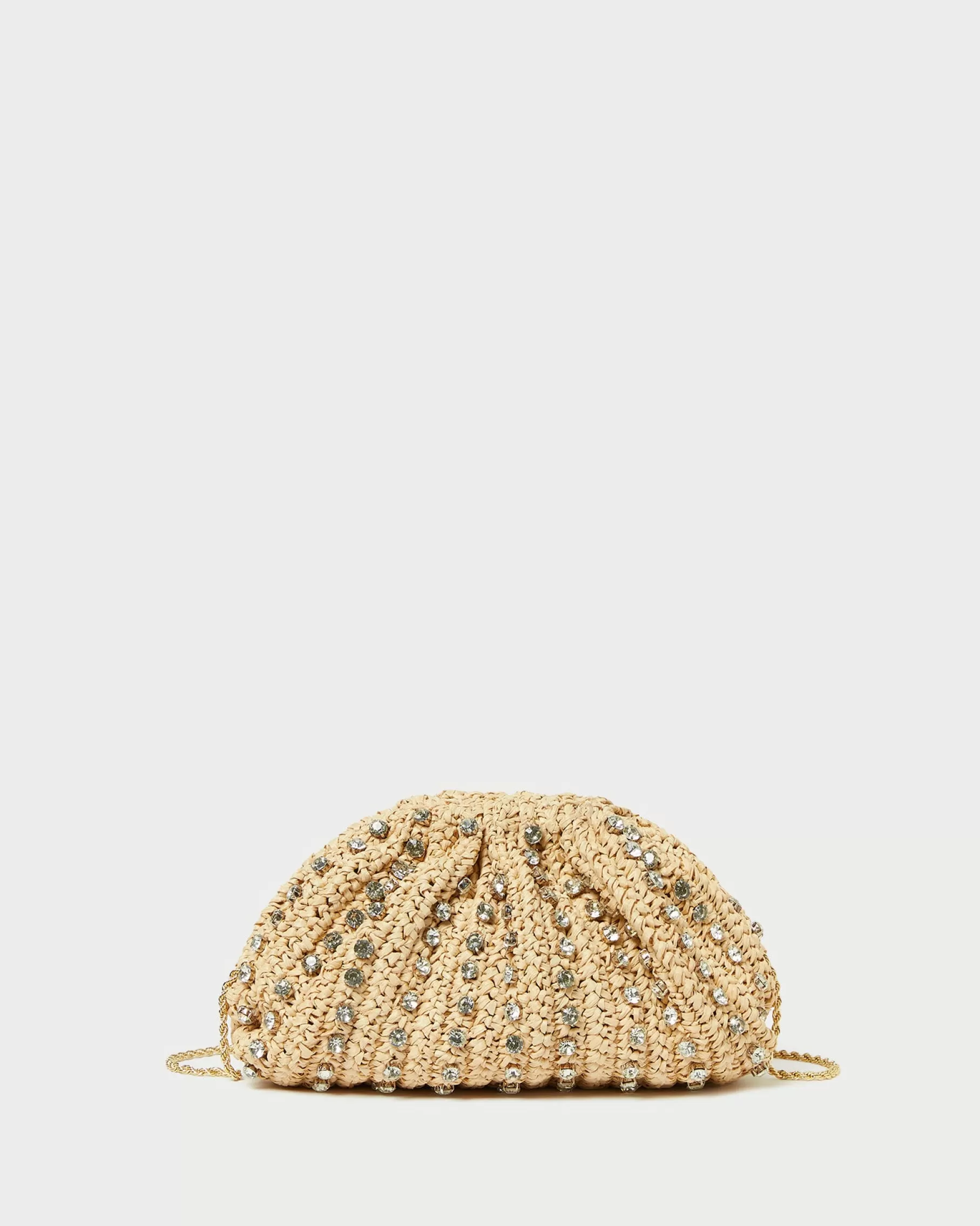 Cheap Bailey Natural/Crystal Dome Clutch Event Essentials | Vacation Shop