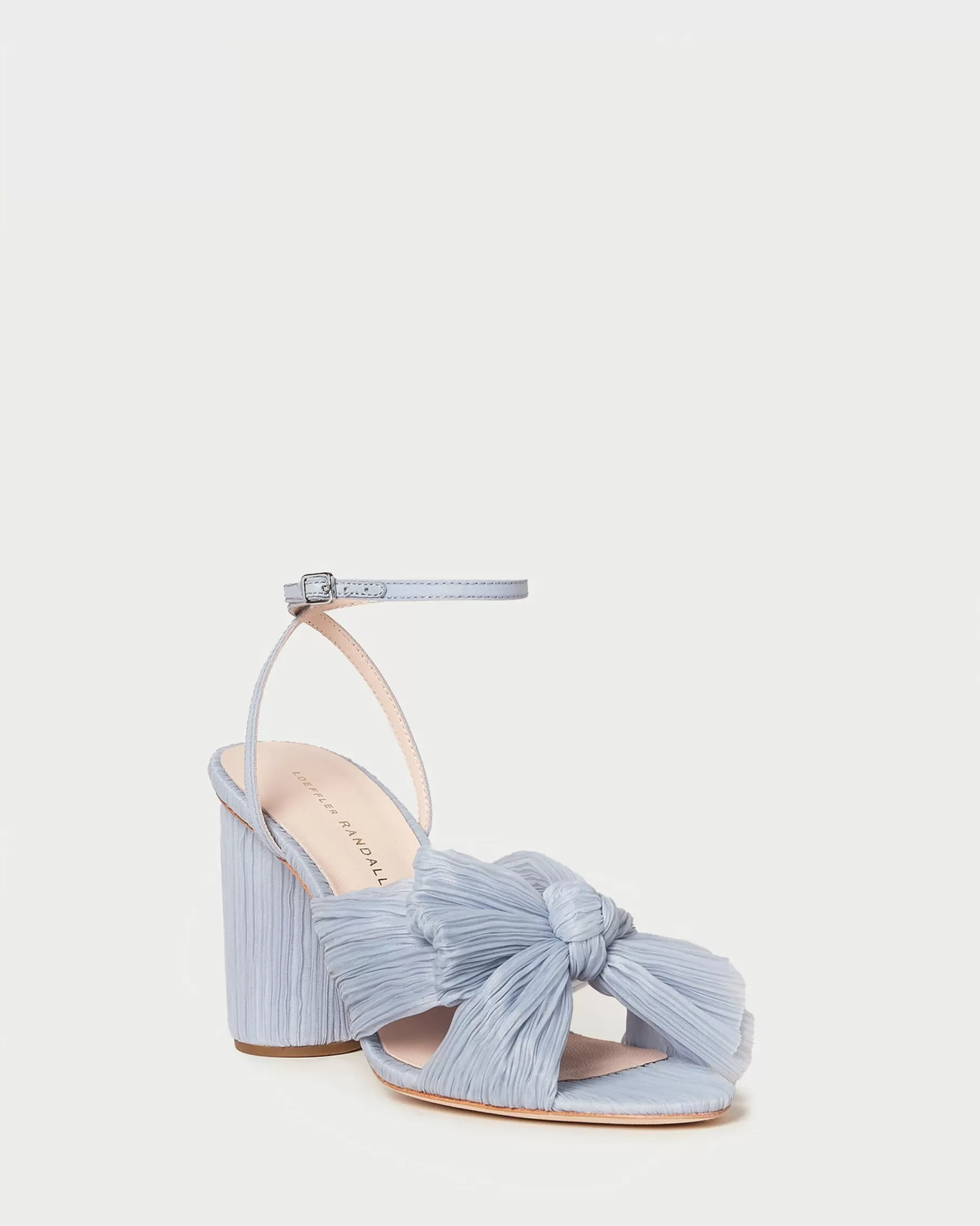 Best Camellia Pleated Bow Heel SOMETHING BLUE | FOR THE BRIDE