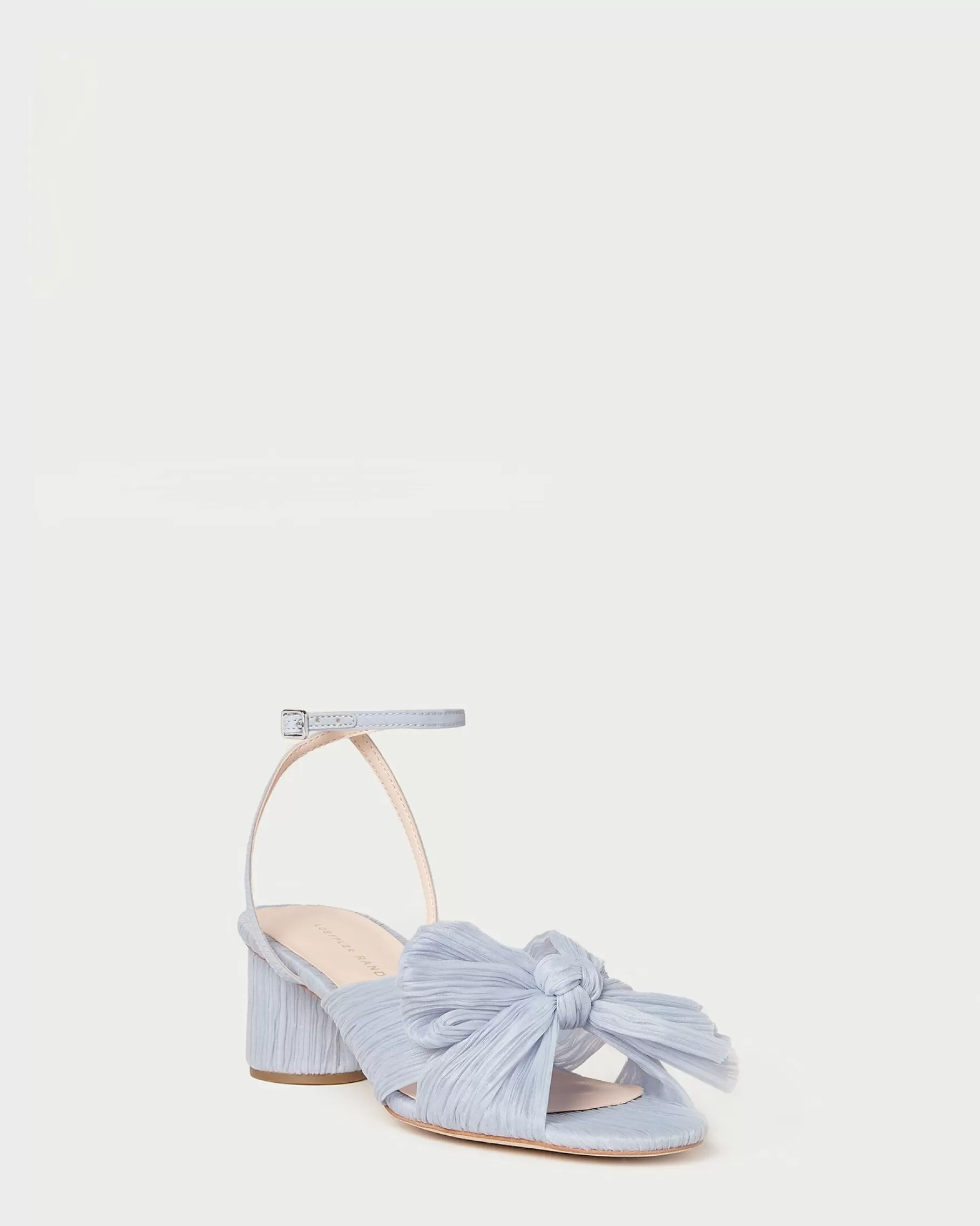 Clearance Dahlia Pleated Bow Heel SOMETHING BLUE | FOR THE BRIDE