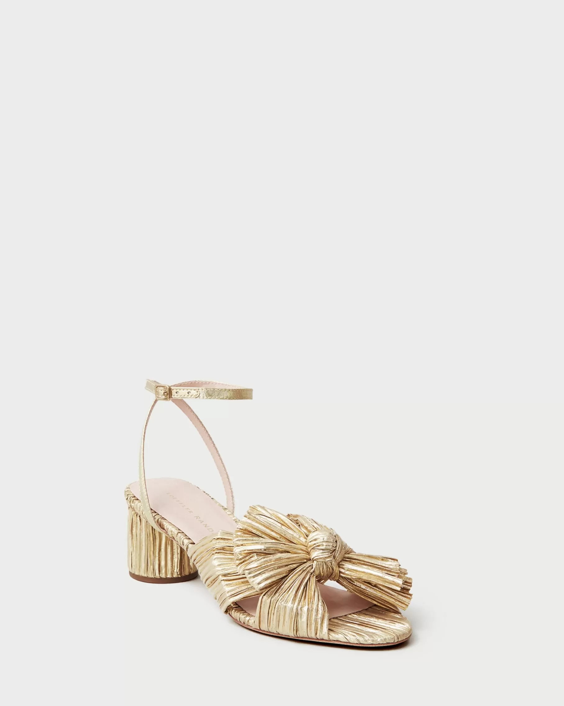 Cheap Dahlia Pleated Bow Heel FOR THE BRIDE | Heeled Sandals