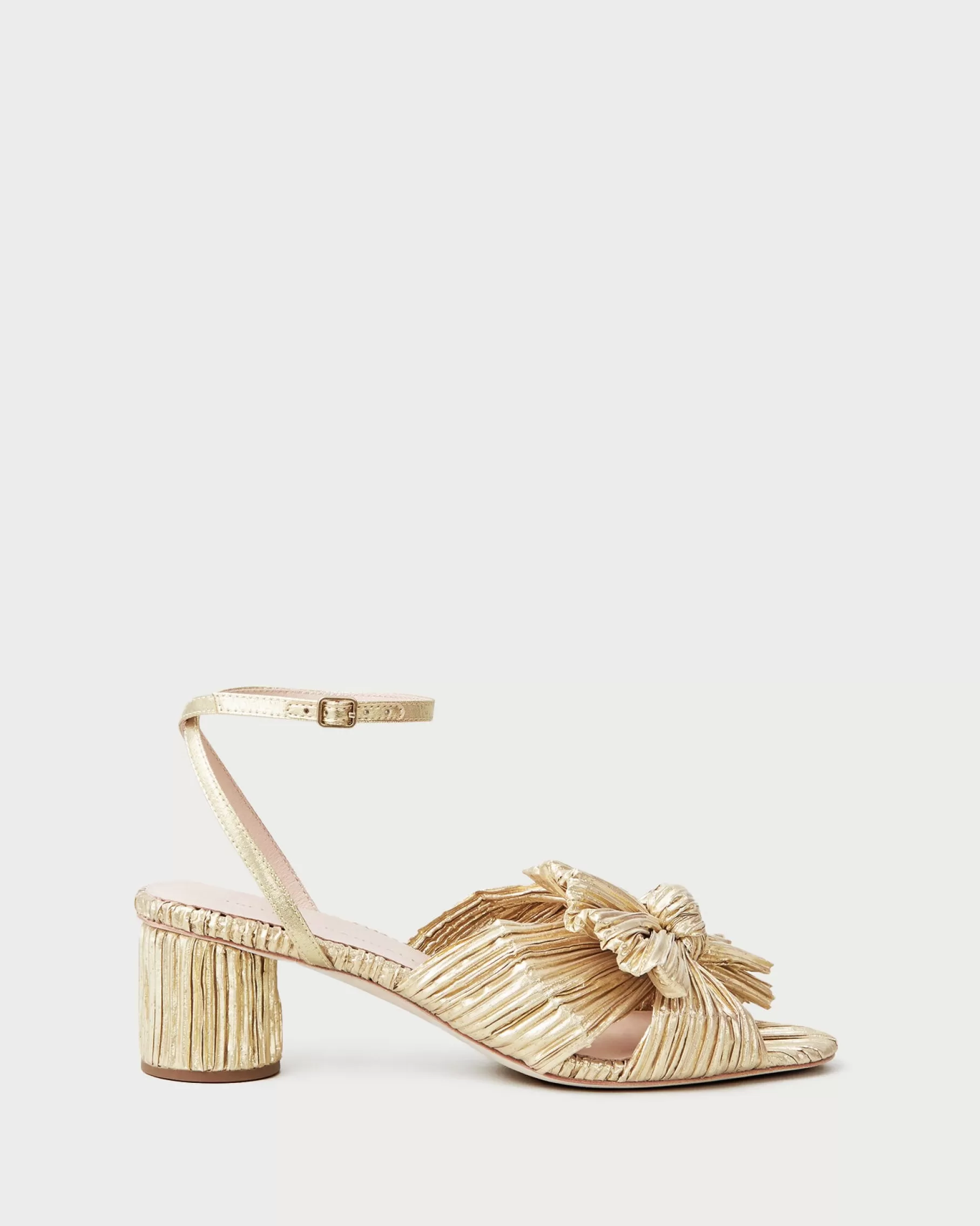 Cheap Dahlia Pleated Bow Heel FOR THE BRIDE | Heeled Sandals