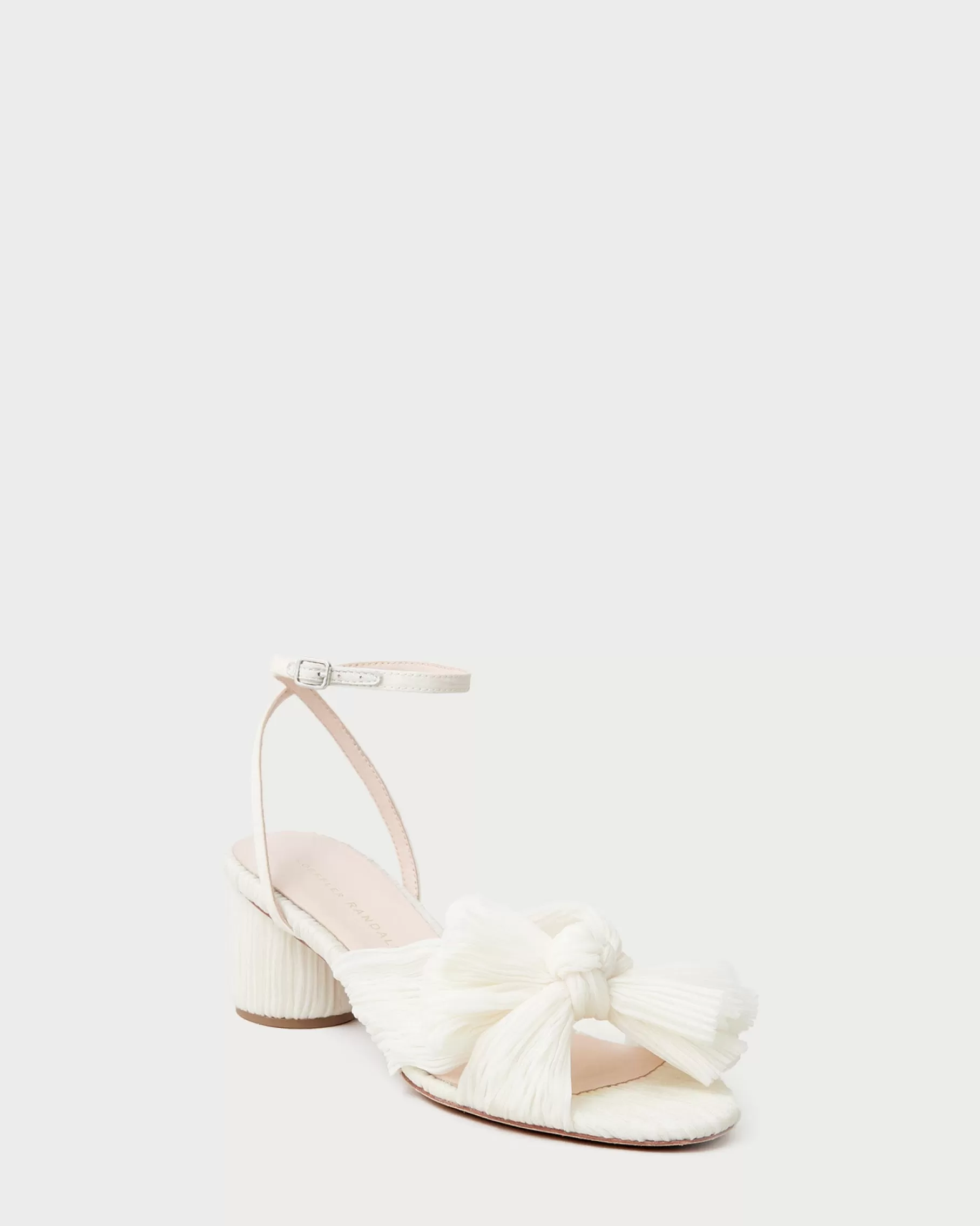 Outlet Dahlia Pearl Pleated Bow Heel SOMETHING BLUE | FOR THE BRIDE