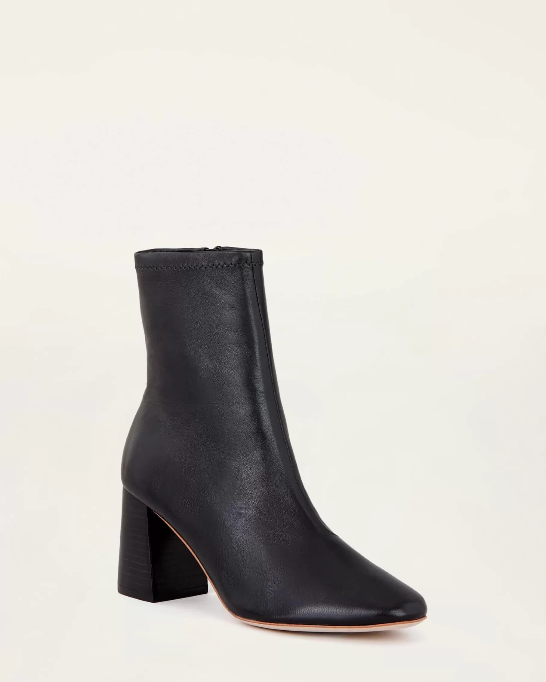 Store Elise Black Stretch Bootie Boots