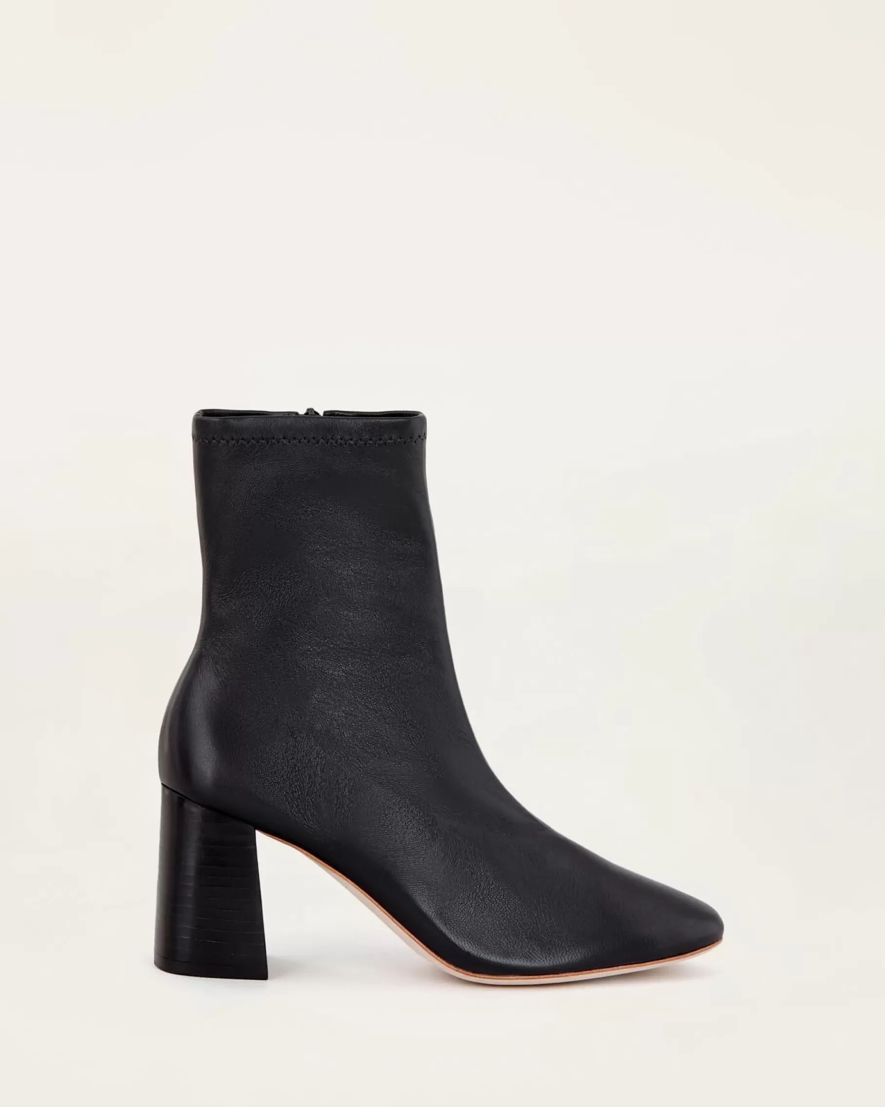 Store Elise Black Stretch Bootie Boots