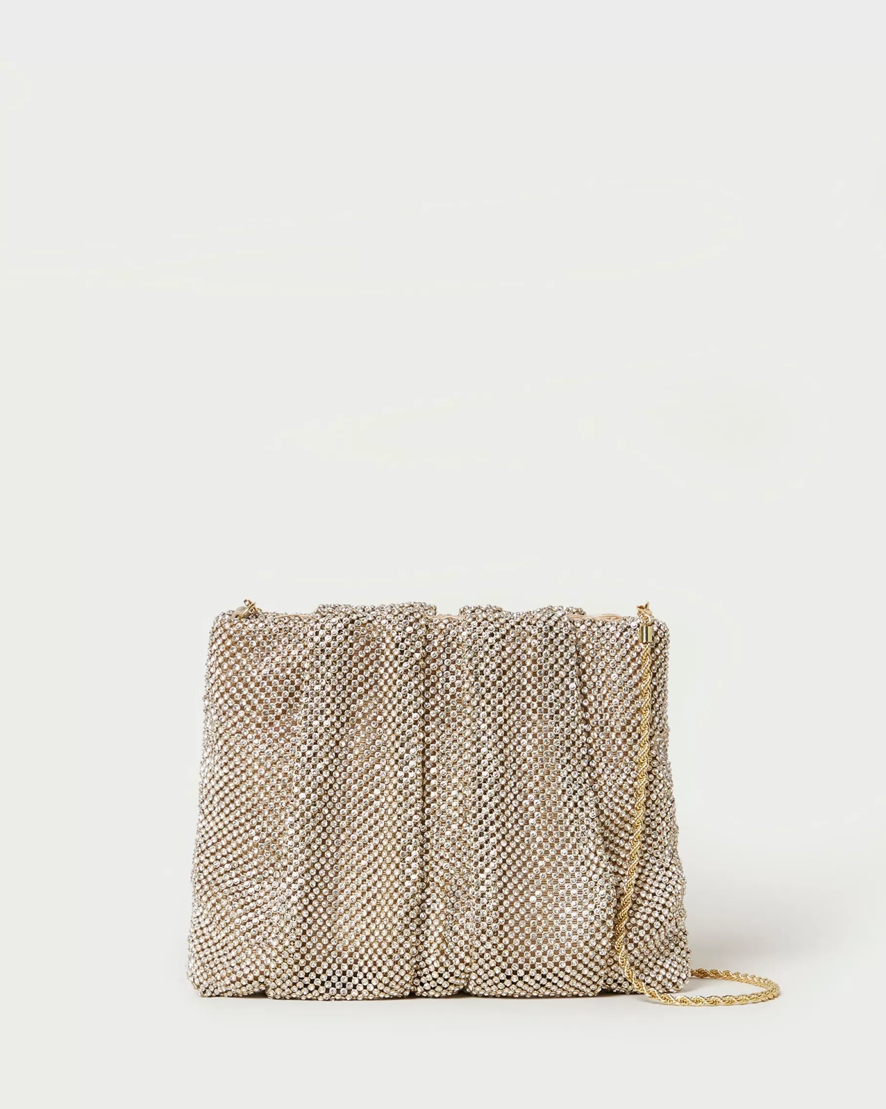 Sale Ember Gold Diamanté Gathered Clutch FOR THE GUESTS | FOR THE BRIDE