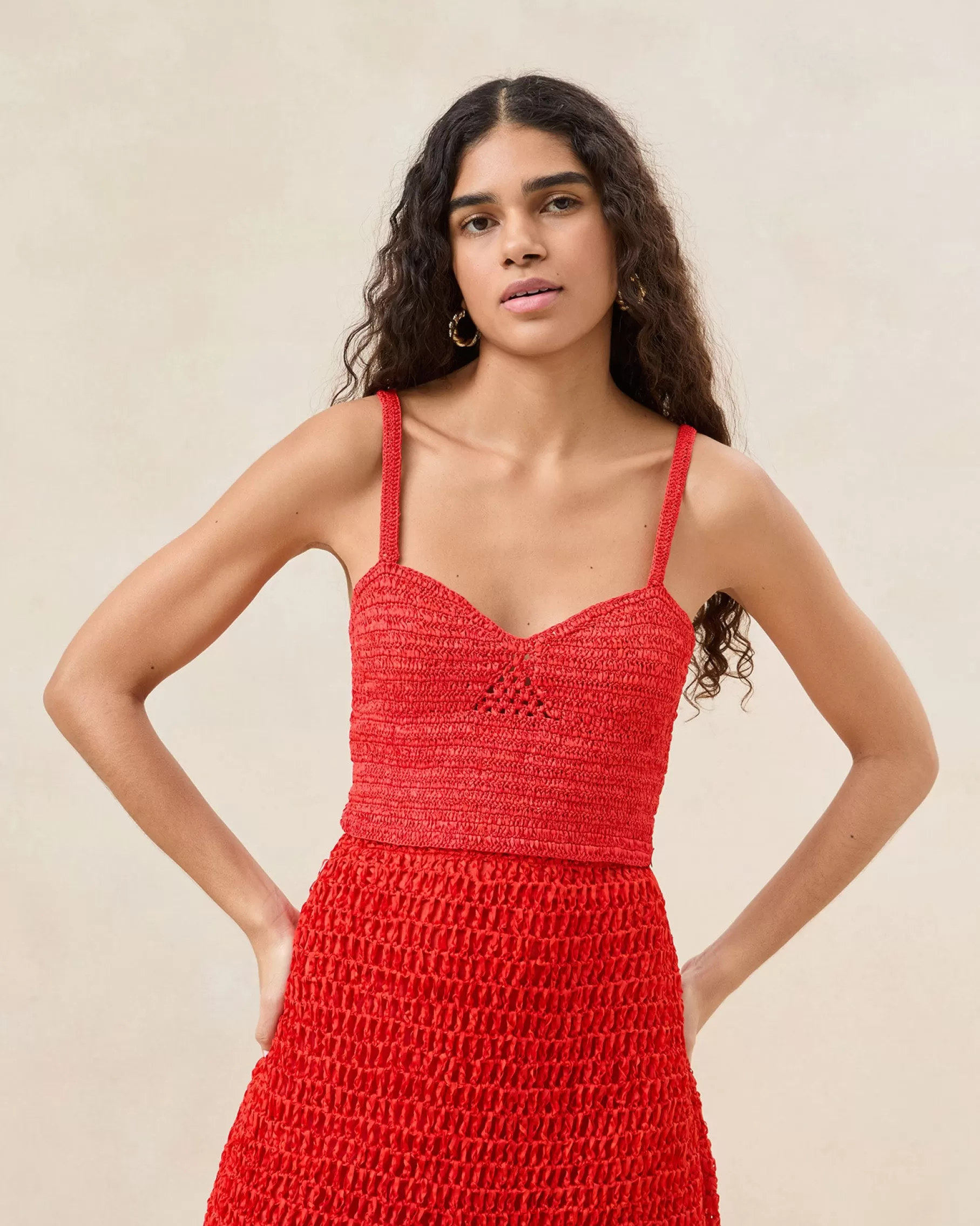 Online Emmie Poppy Woven Bustier Top Vacation Shop | Jessie Loves