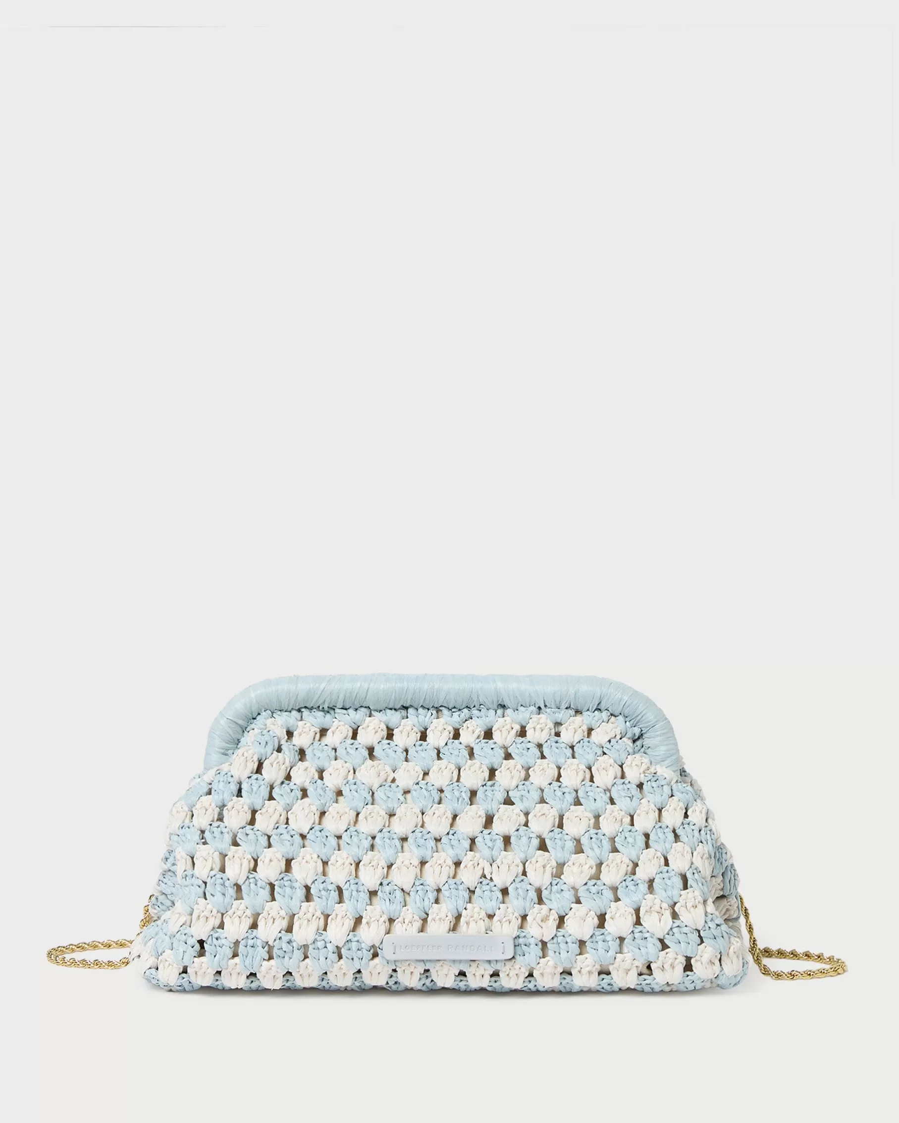 Cheap Glenda Blue/Cream Crochet Clutch FOR THE GUESTS | Clutches