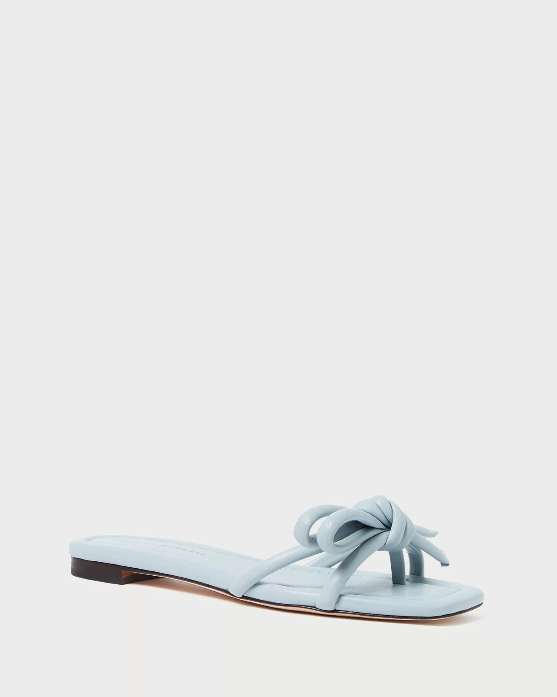 Shop Hadley Leather Bow Sandal SOMETHING BLUE | FOR THE BRIDE