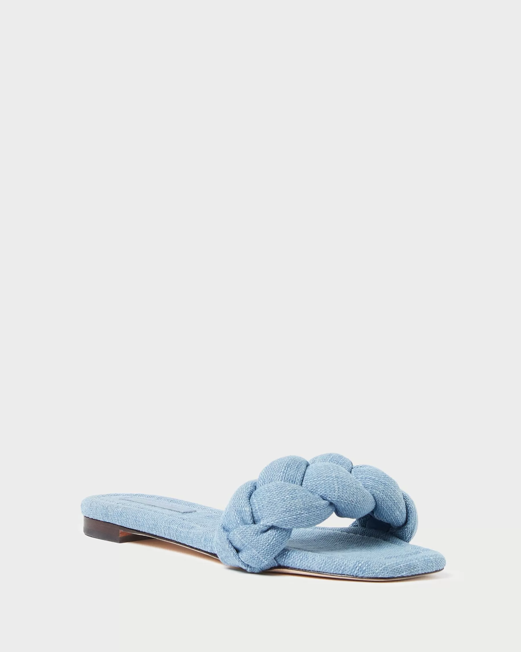 Best Joanna Denim Braided Sandal FOR THE BRIDE | Flat Sandals