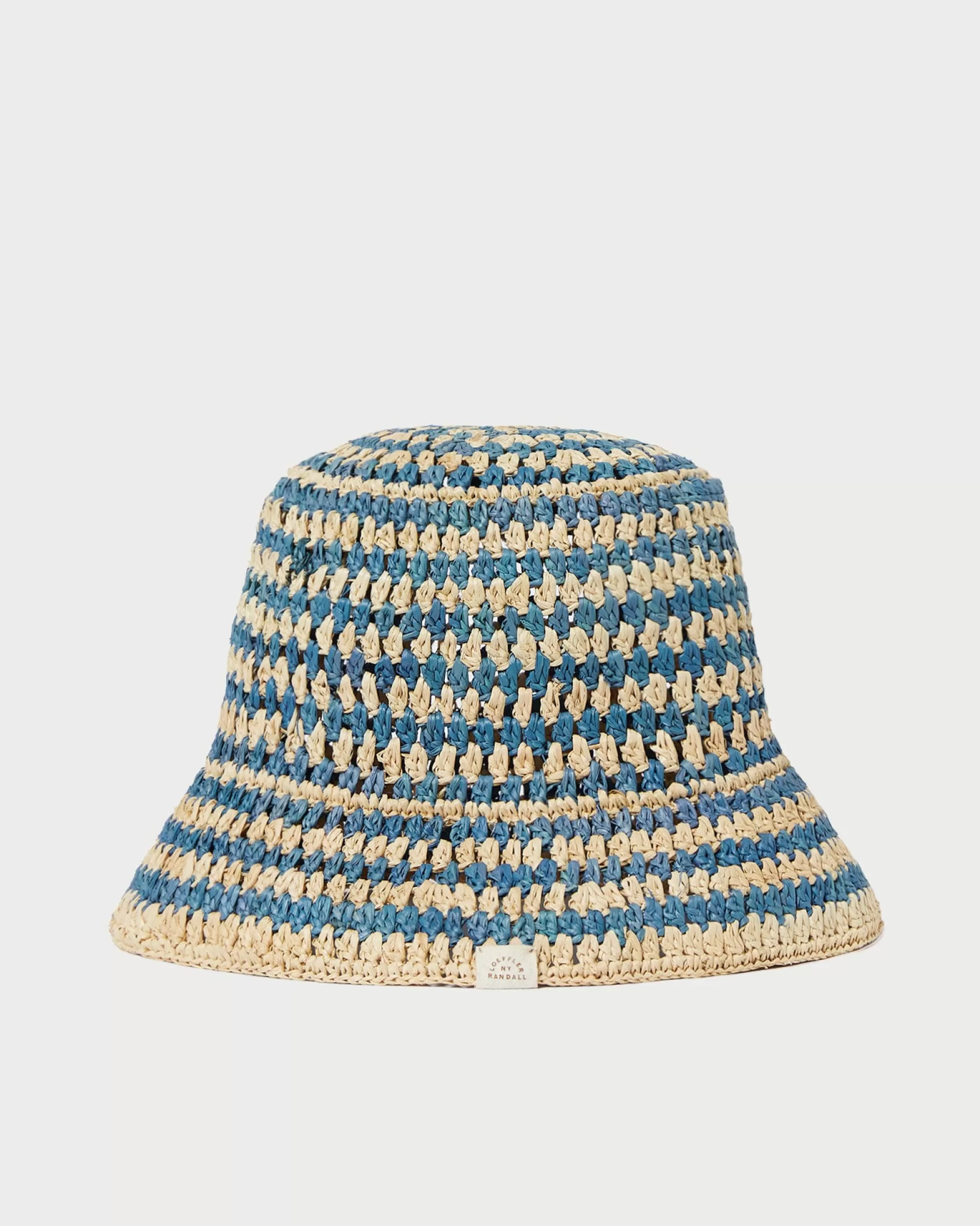 Discount Jocelyn Blue/Natural Bucket Hat Accessories