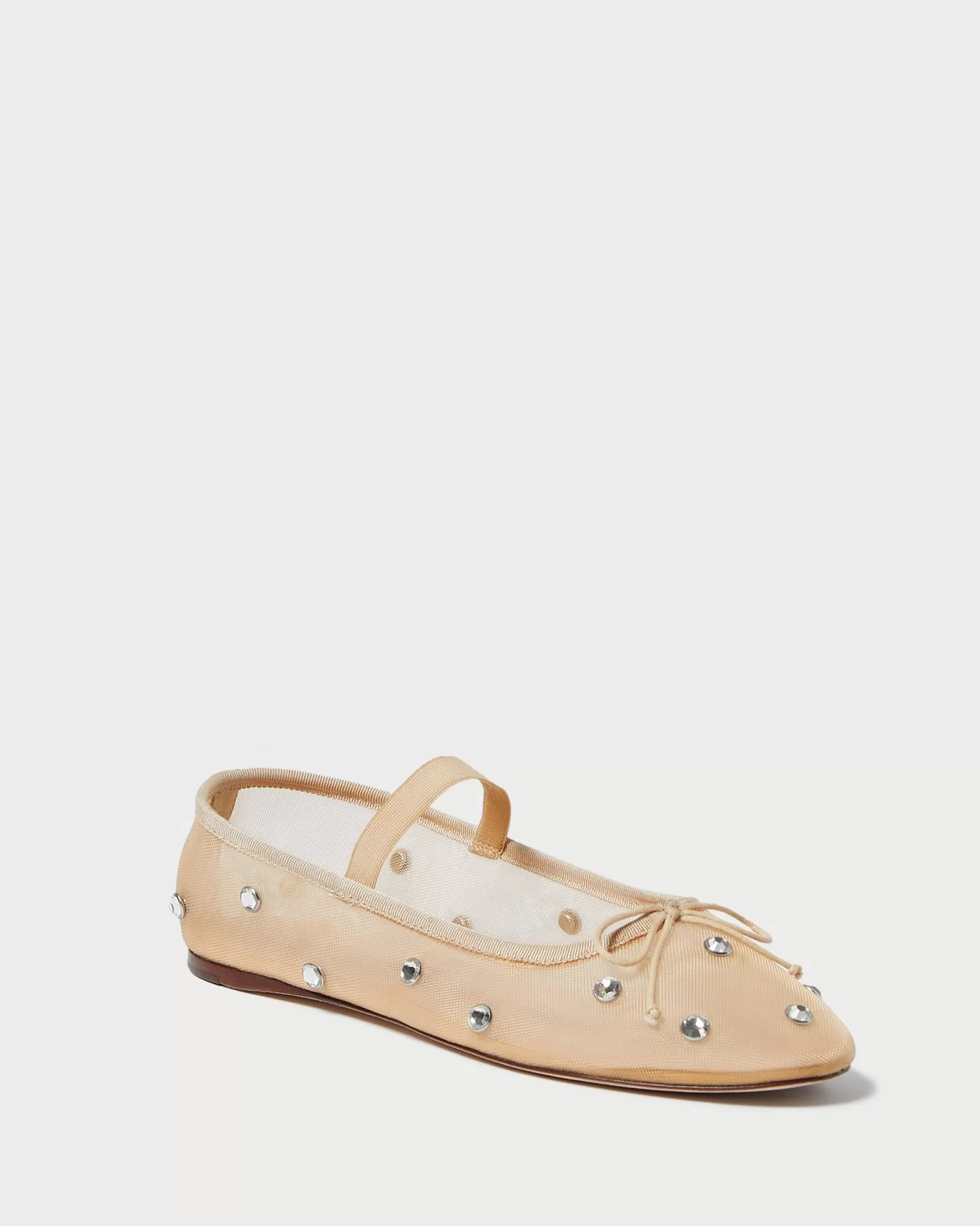 Cheap Leonie Caramel/Crystal Ballet Flat FOR THE BRIDE | Casual Staples