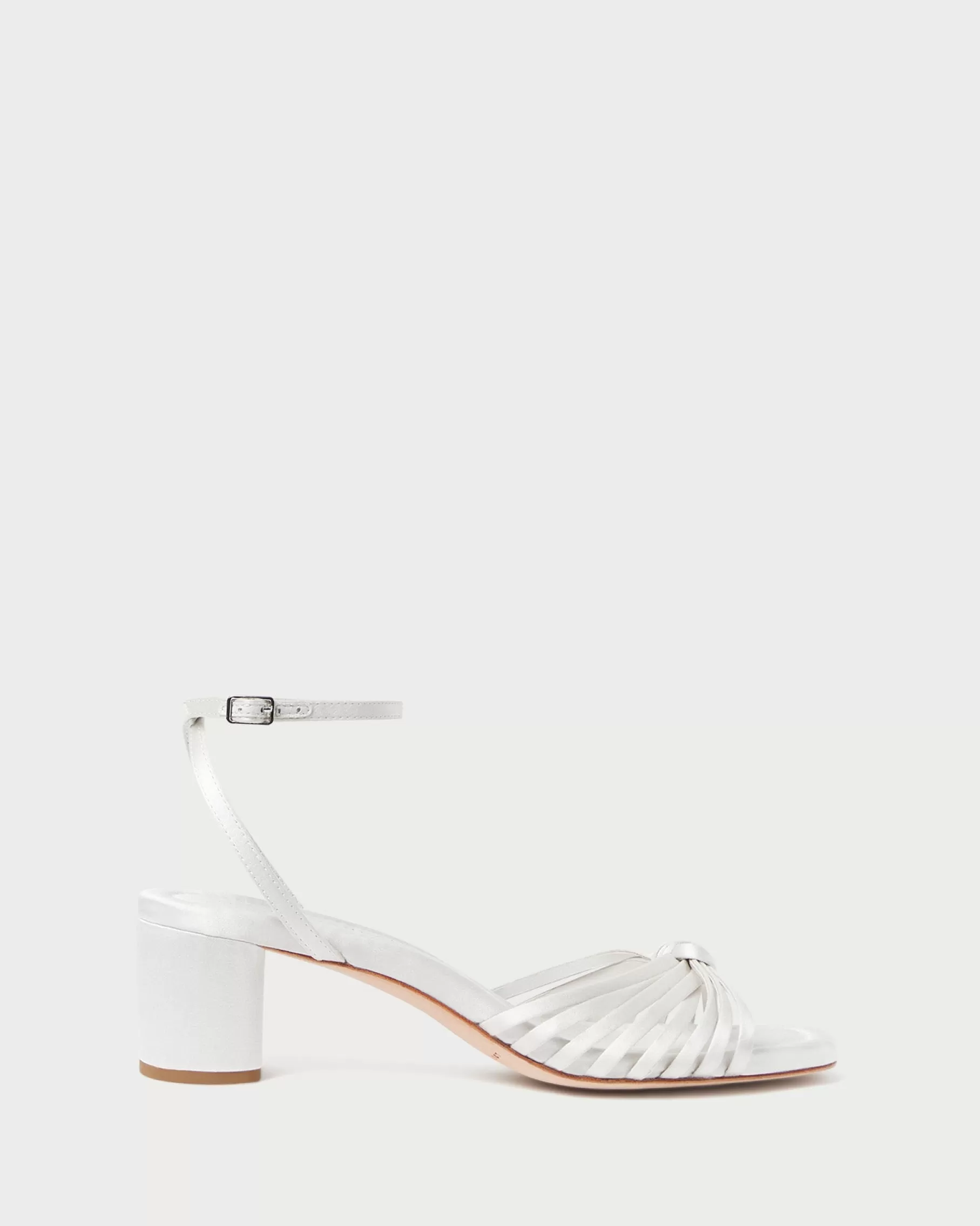 Store Olivia Knot Mid-Heel Sandal SOMETHING BLUE | FOR THE BRIDE