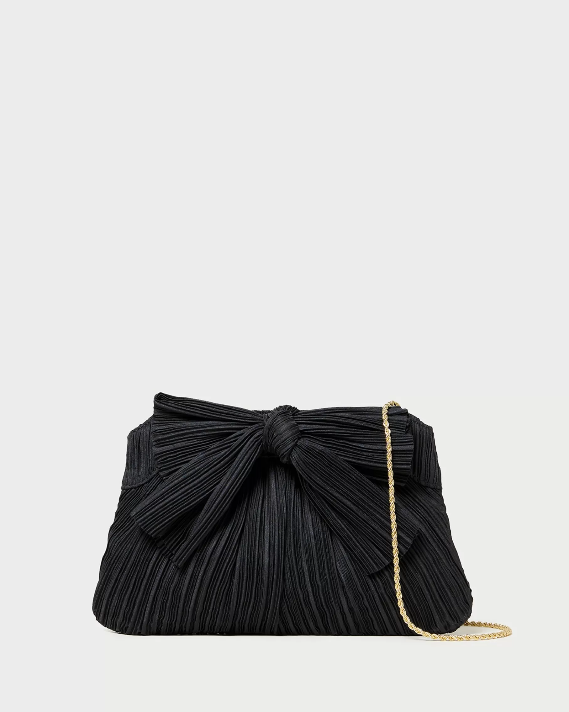 Cheap Rayne Black Bow Clutch Clutches