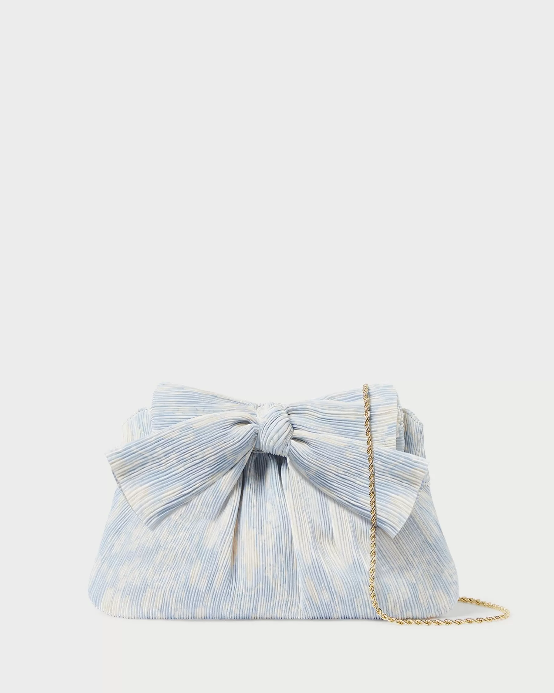 Sale Rayne Blue Floral Bow Clutch SOMETHING BLUE | FOR THE GUESTS