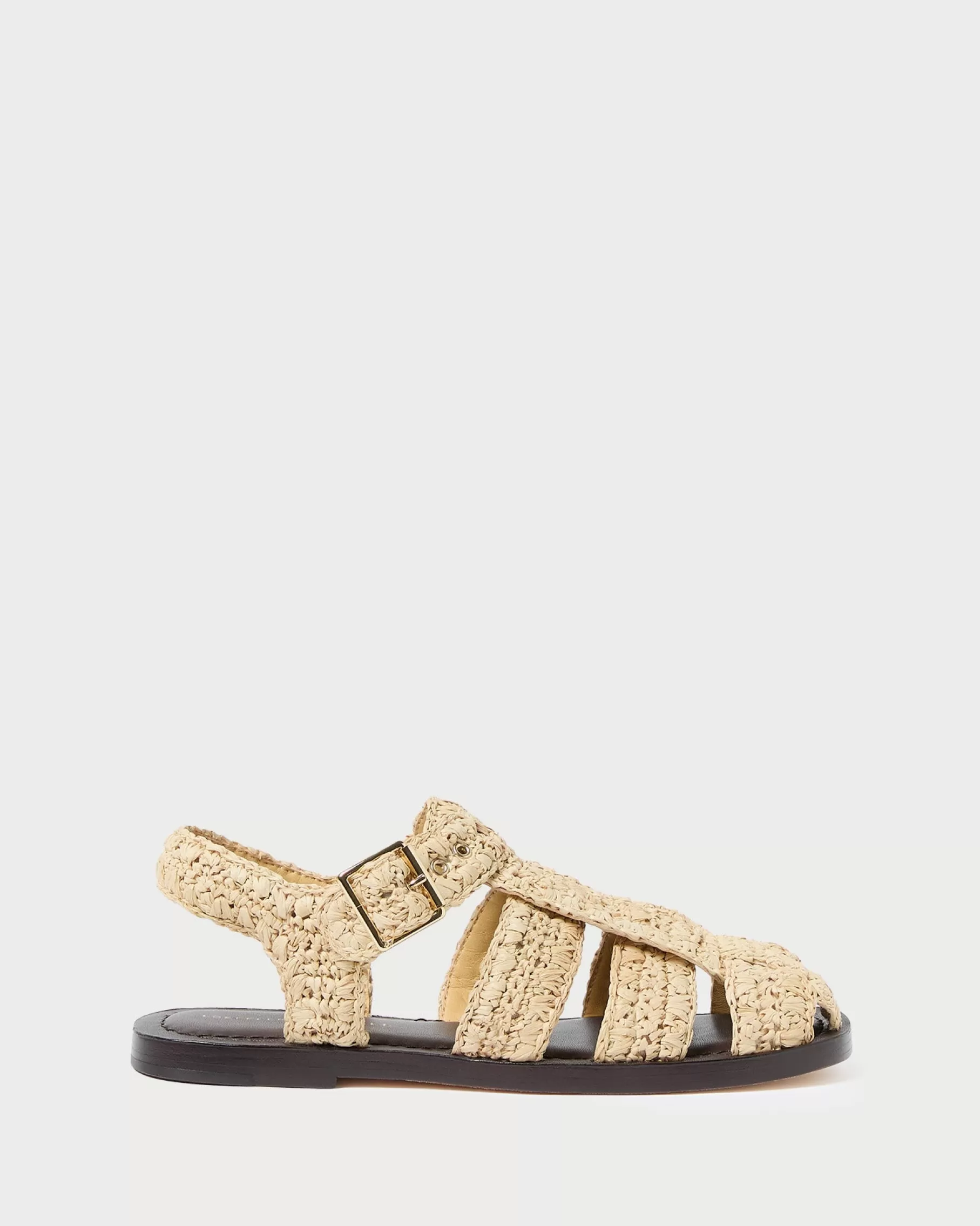 New Sawyer Natural Crochet Caged Sandal Casual Staples | Vacation Shop