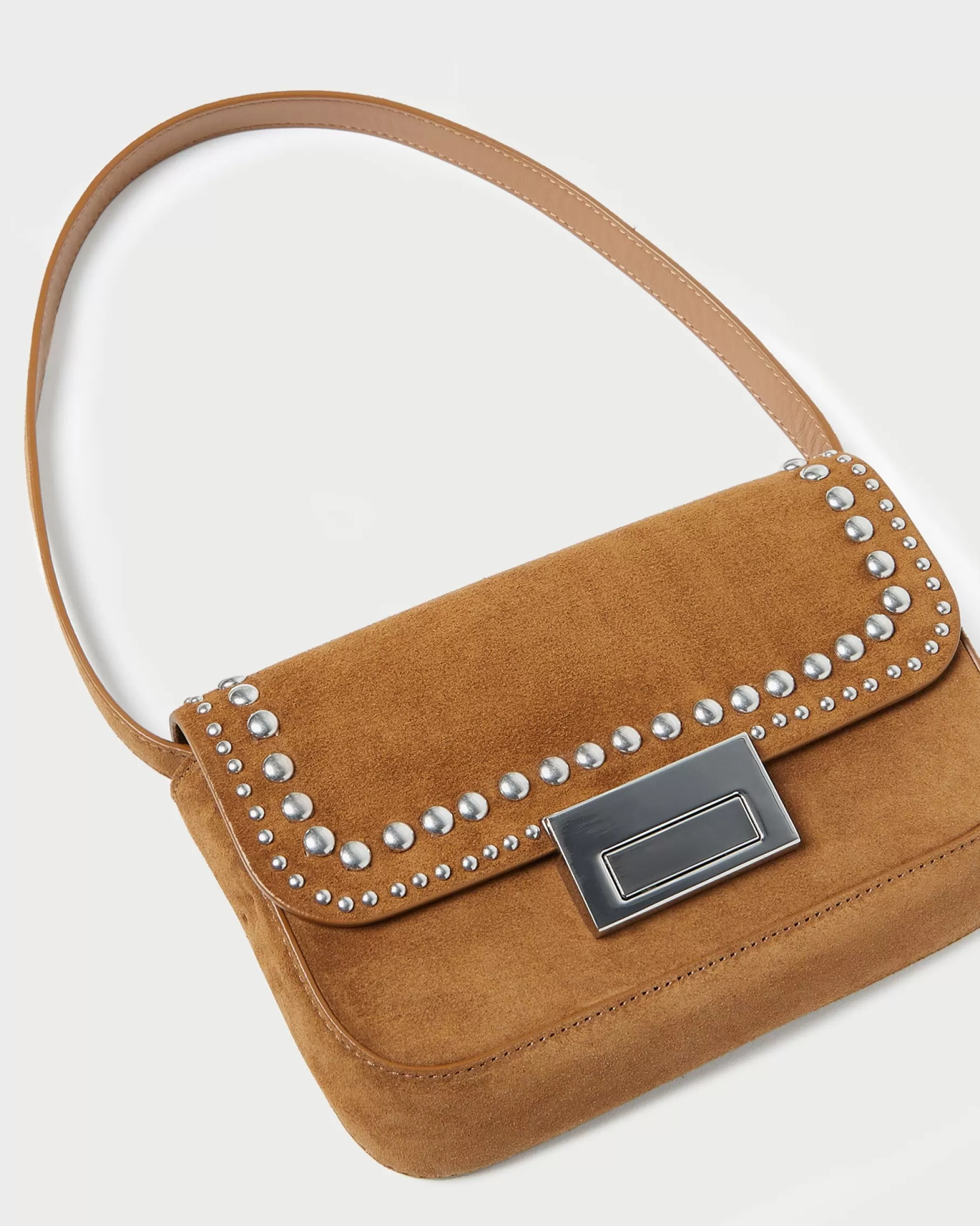 Best Sale Stefania Cacao Studded Baguette Bag Casual Staples | Vacation Shop