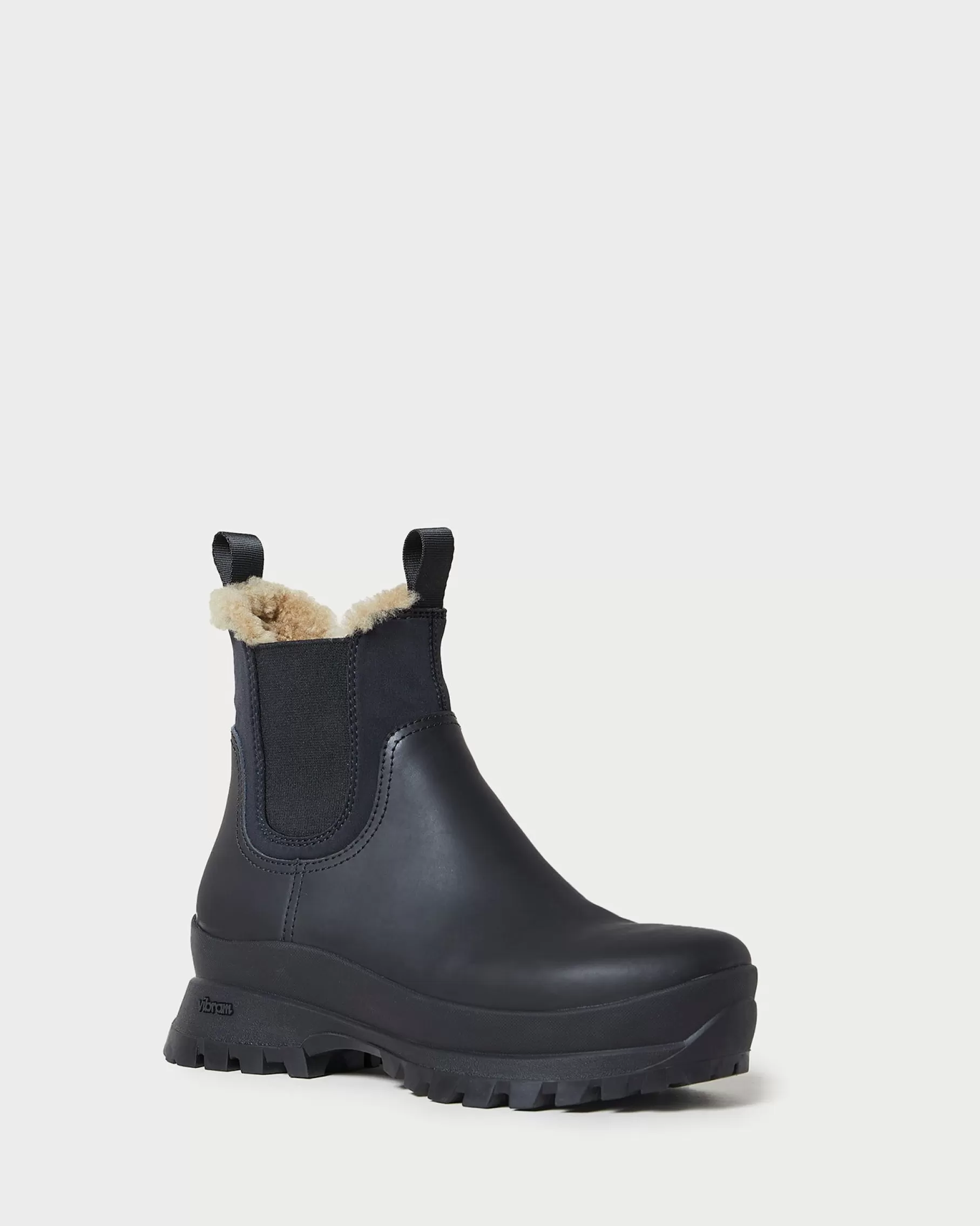 Cheap Tara Black Shearling-Lined Boot Boots