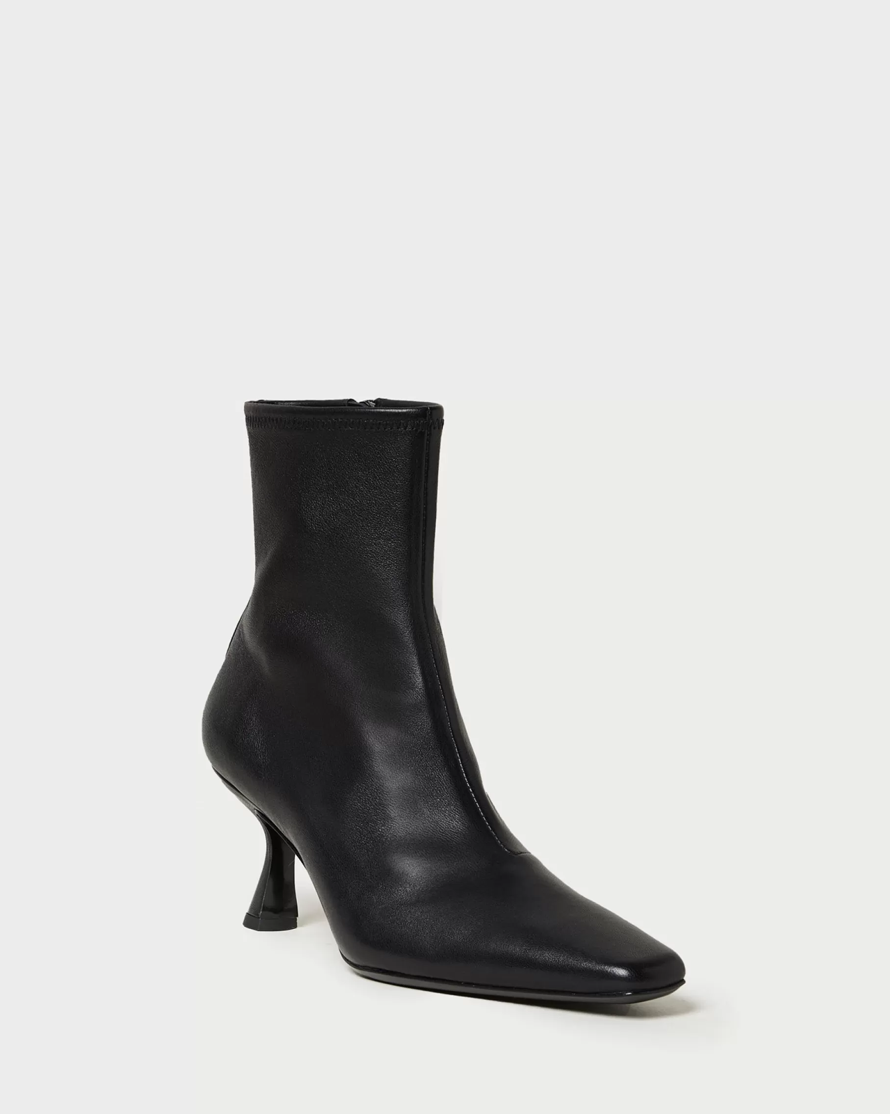 Outlet Thandy Black Curved Heel Bootie Boots