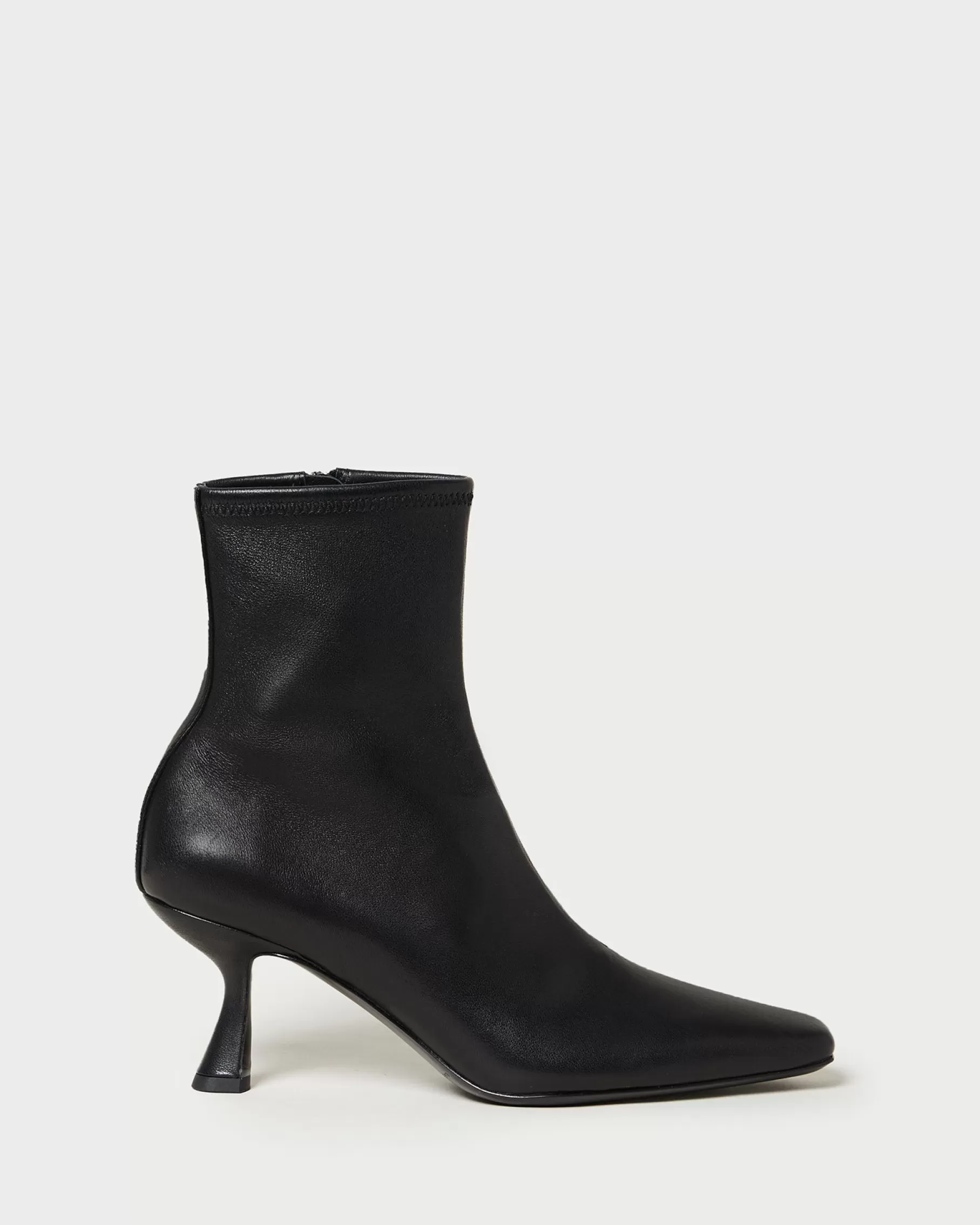 Outlet Thandy Black Curved Heel Bootie Boots