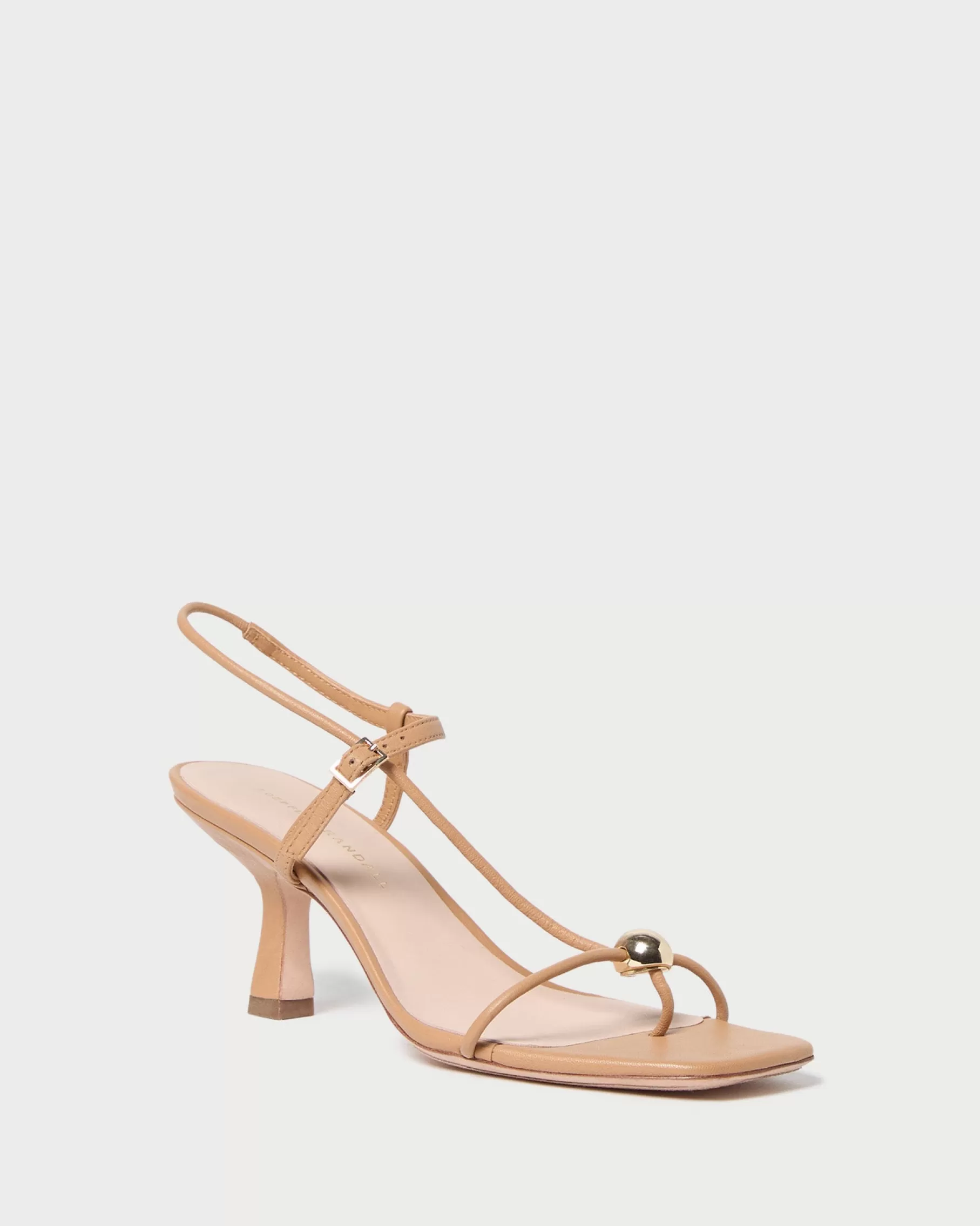 Best Triana Dune Leather Mid-Heel Sandal FOR THE GUESTS | Heeled Sandals