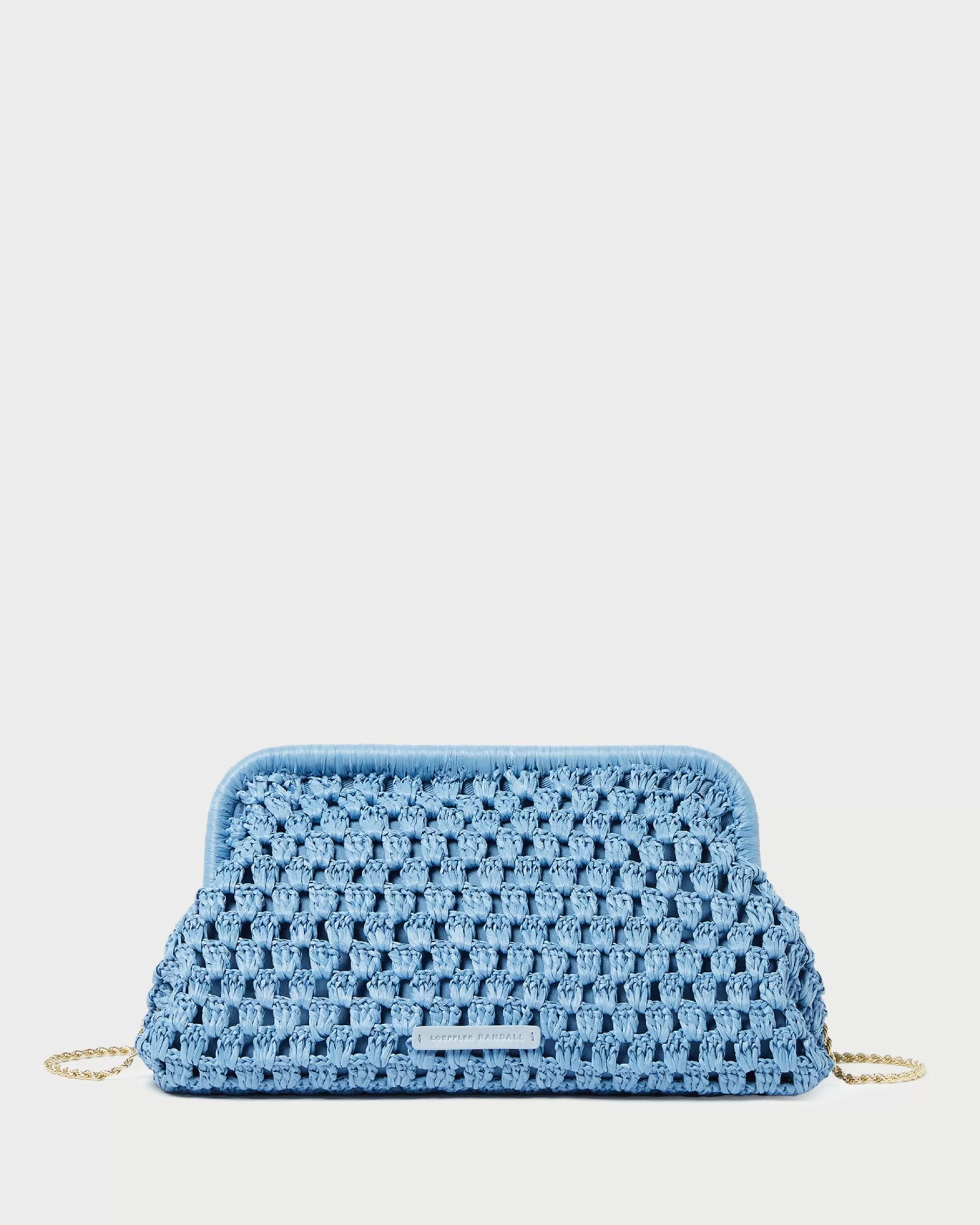 New Trudie Blue Crochet Frame Clutch FOR THE GUESTS | FOR THE BRIDE