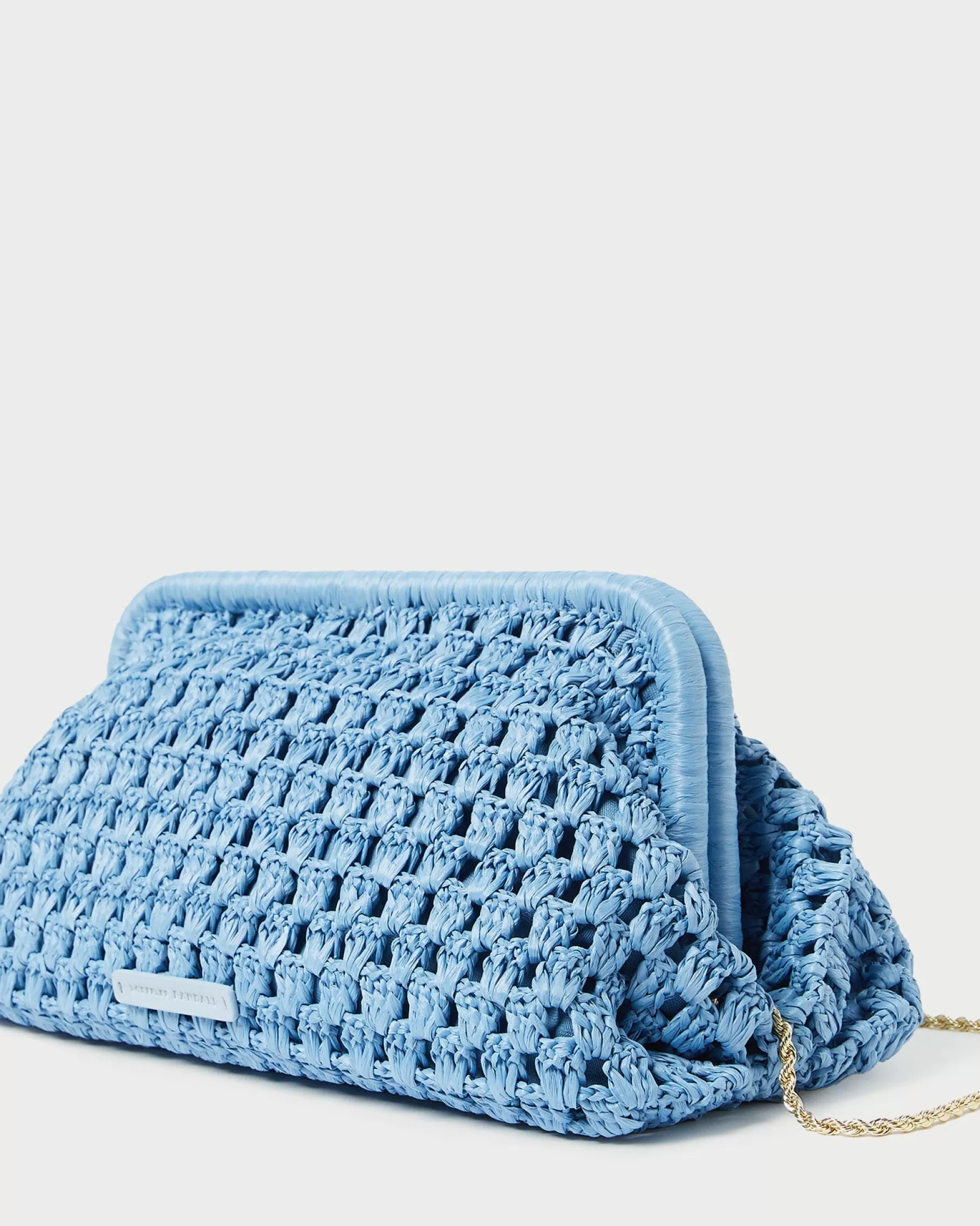 New Trudie Blue Crochet Frame Clutch FOR THE GUESTS | FOR THE BRIDE